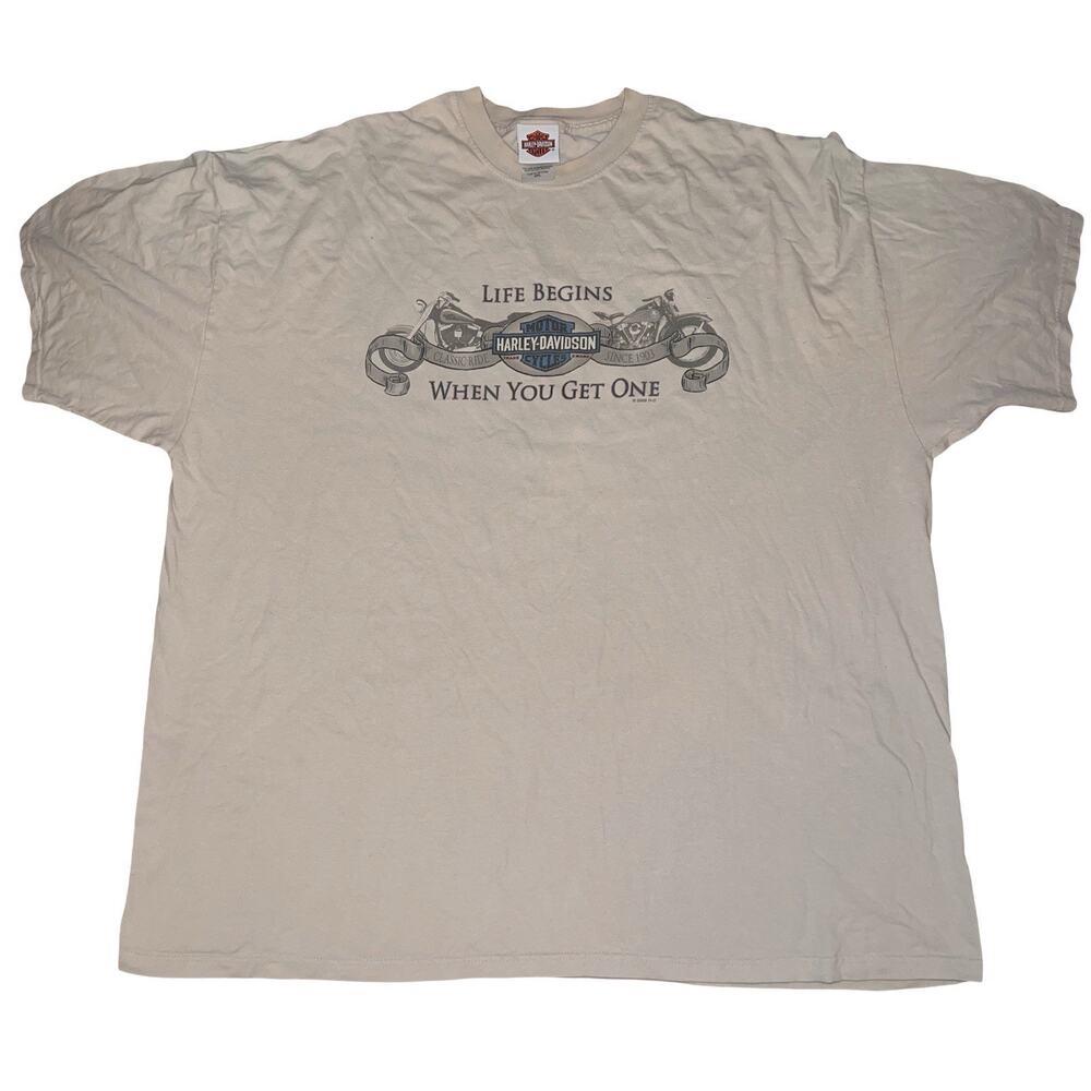 Harley Davidson Motorcycles Life Begins When You Get One Ashland KY Biker Shirt